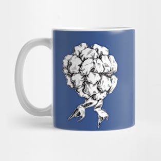 Ink drawing - ornate ribbon bow Mug